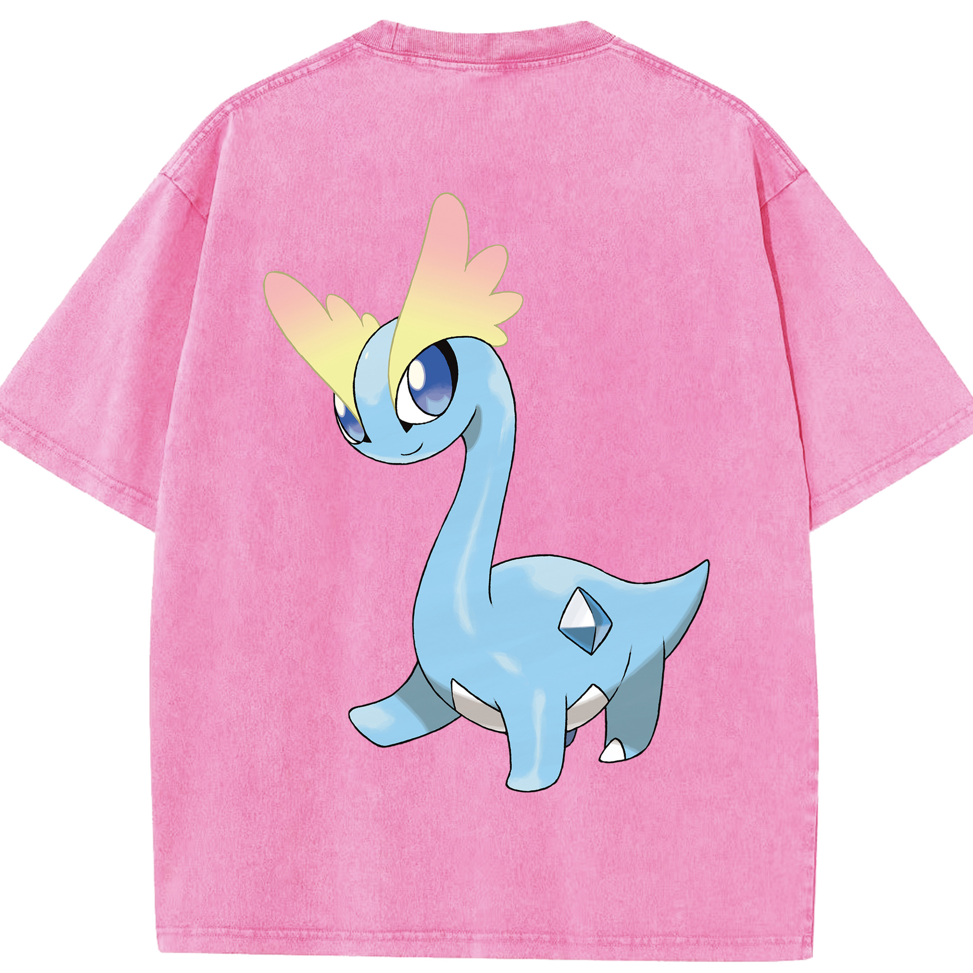 （画像用） ポケットモンスター Pokémon 綿100% ヴィンテージ風 半袖Tシャツ（背面プリント）